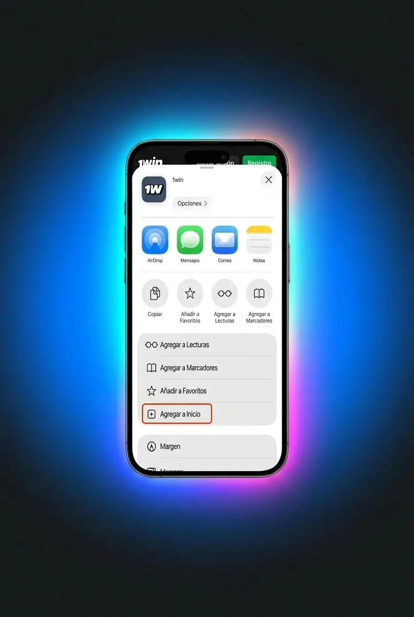 Descarga e instalación de la app 1win en iOS desde App Store en iPhone e iPad con iOS 12.0 o superior