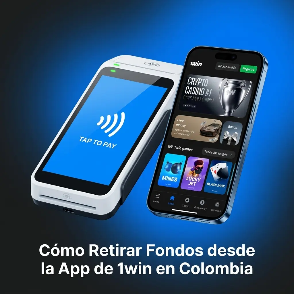 Pasos para retirar fondos desde la app de 1win en Colombia con Nequi, Daviplata o criptomonedas